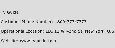 Tv Guide Phone Number Customer Service
