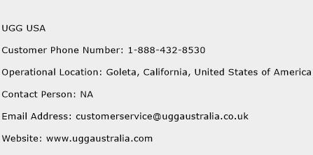 UGG USA Phone Number Customer Service