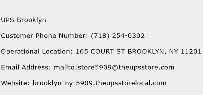UPS Brooklyn Phone Number Customer Service