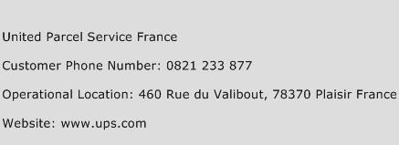 United Parcel Service France Phone Number Customer Service