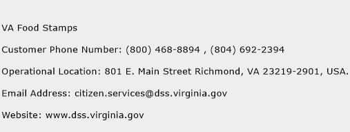 VA Food Stamps Contact Number | VA Food Stamps Customer ...