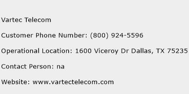 Vartec Telecom Phone Number Customer Service