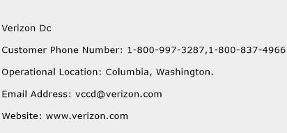 Verizon Dc Phone Number Customer Service