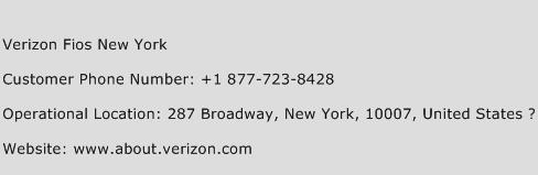 Verizon Fios New York Phone Number Customer Service
