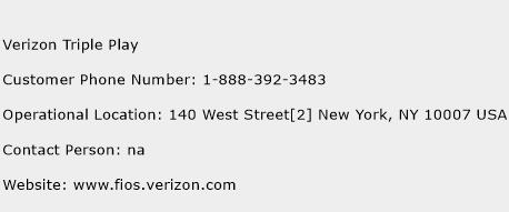Verizon Triple Play Phone Number Customer Service