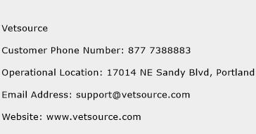 Vetsource Phone Number Customer Service