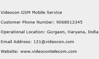 Videocon GSM Mobile Service Phone Number Customer Service