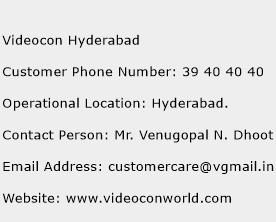Videocon Hyderabad Phone Number Customer Service