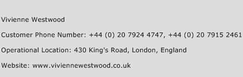 Vivienne Westwood Phone Number Customer Service