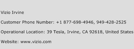 Vizio Irvine Phone Number Customer Service