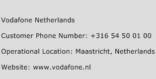 Vodafone Netherlands Phone Number Customer Service