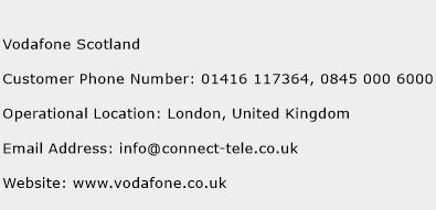 Vodafone Scotland Phone Number Customer Service