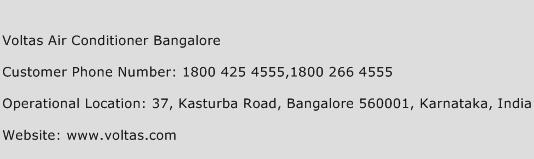 Voltas Air Conditioner Bangalore Phone Number Customer Service