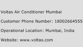 Voltas Air Conditioner Mumbai Phone Number Customer Service