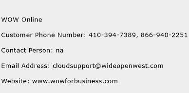 WOW Online Phone Number Customer Service