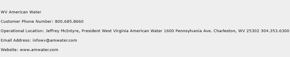 WV American Water Phone Number Customer Service