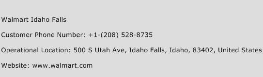 Walmart Idaho Falls Phone Number Customer Service