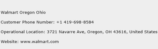 Walmart Oregon Ohio Phone Number Customer Service