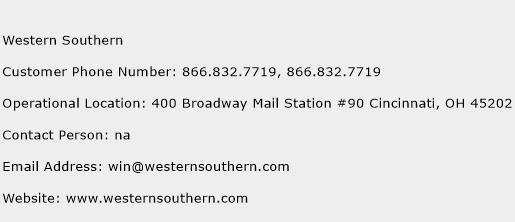 Western Southern Phone Number Customer Service