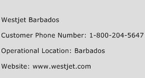 Westjet Barbados Phone Number Customer Service