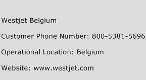 Westjet Belgium Phone Number Customer Service