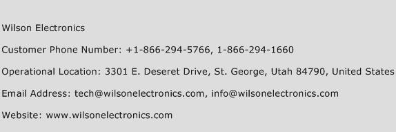 Wilson Electronics Phone Number Customer Service