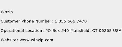 Wnzip Phone Number Customer Service