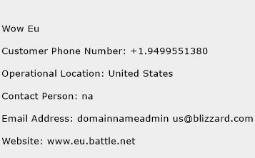 Wow Eu Phone Number Customer Service