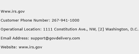 Www.irs.gov Phone Number Customer Service