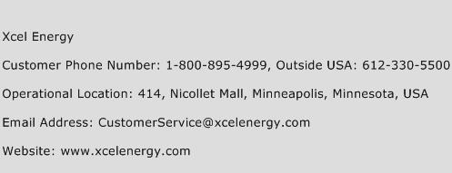 Xcel Energy Phone Number Customer Service
