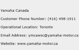 Yamaha Canada Phone Number Customer Service