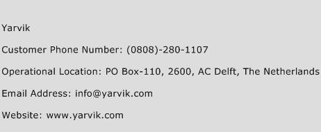 Yarvik Phone Number Customer Service