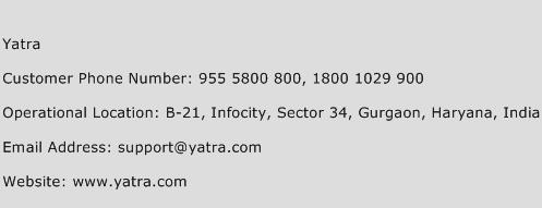 Yatra Phone Number Customer Service