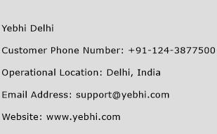 Yebhi Delhi Phone Number Customer Service