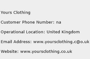 Yours Clothing Phone Number Customer Service