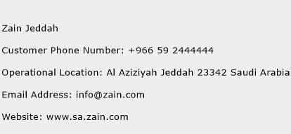 Zain Jeddah Phone Number Customer Service