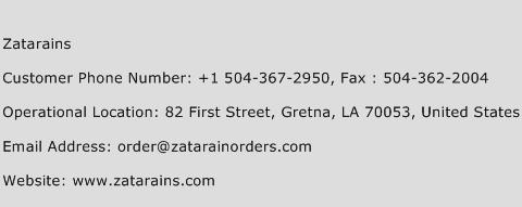 Zatarains Phone Number Customer Service