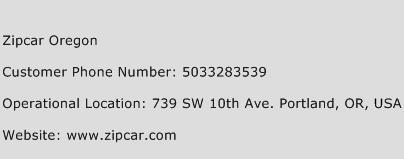 Zipcar Oregon Phone Number Customer Service