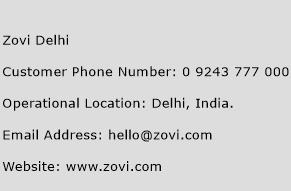 Zovi Delhi Phone Number Customer Service