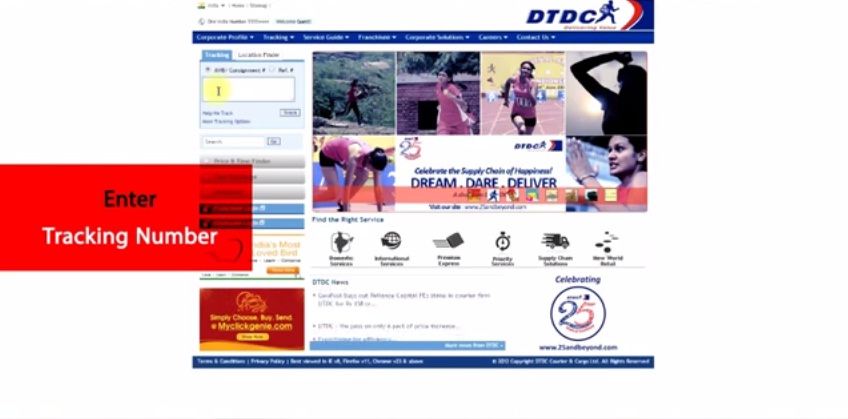 DTDC Courier customer care number 2